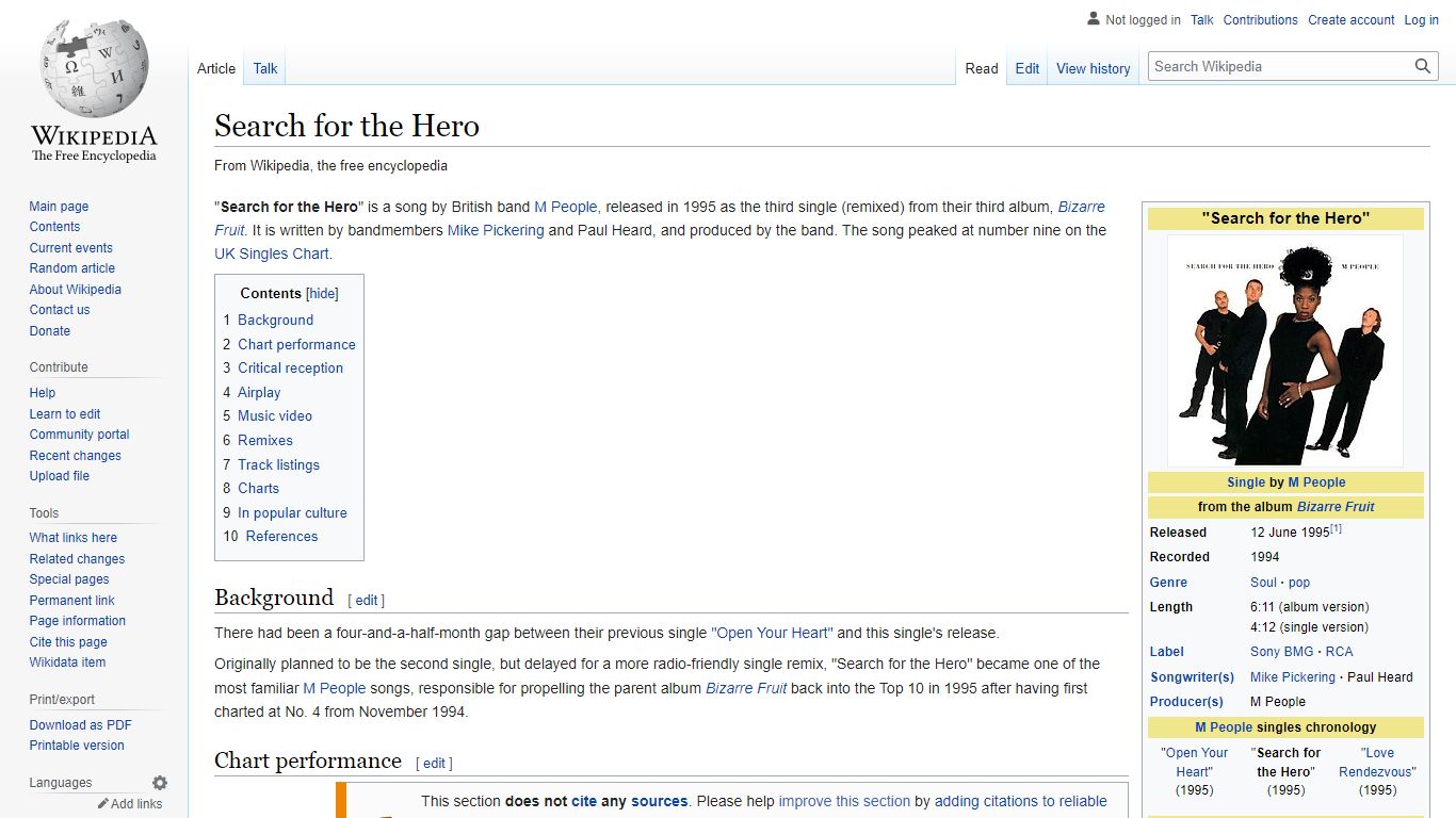 Search for the Hero - Wikipedia